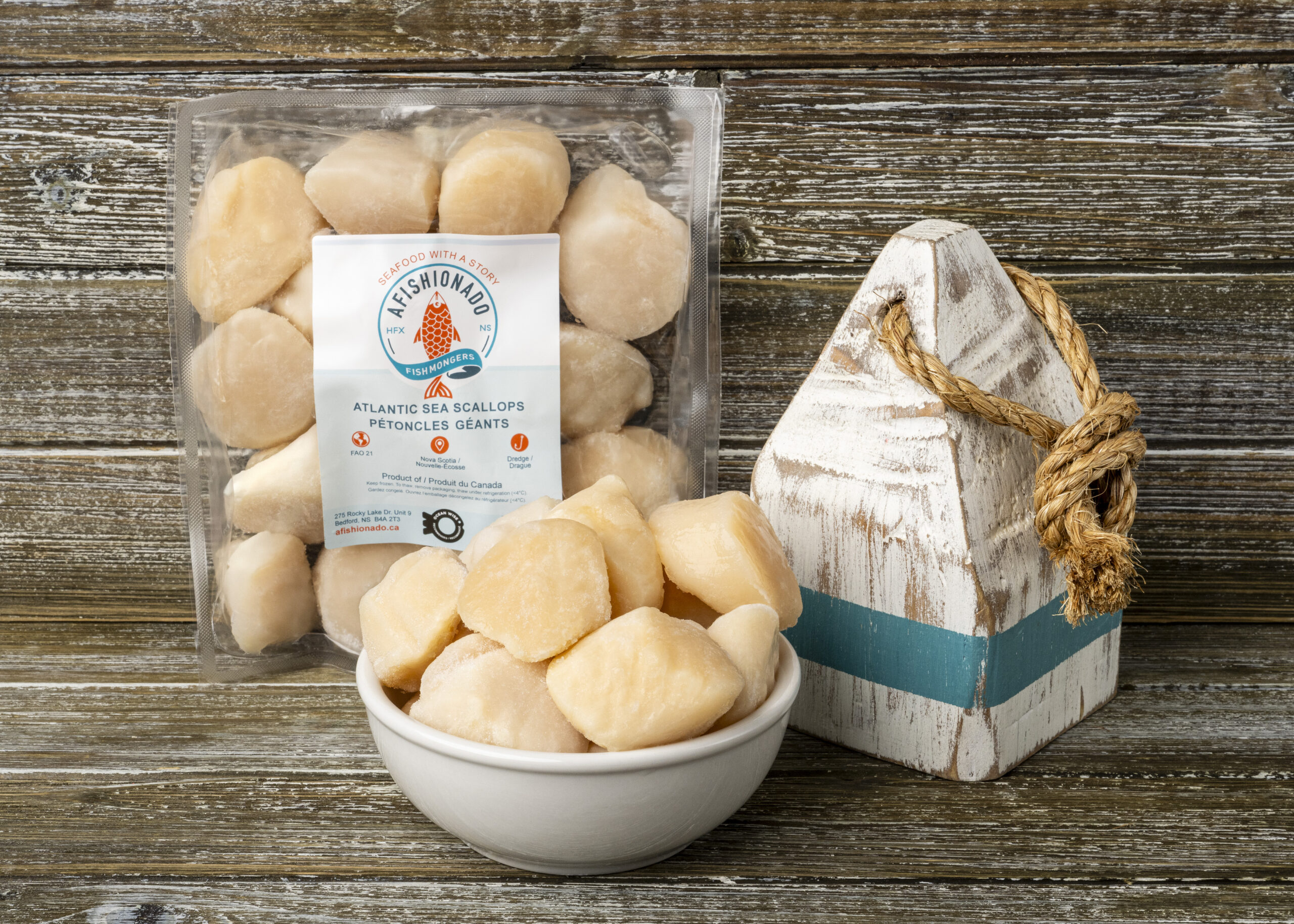 Frozen, 10/20 Canadian Sea Scallops 1lb