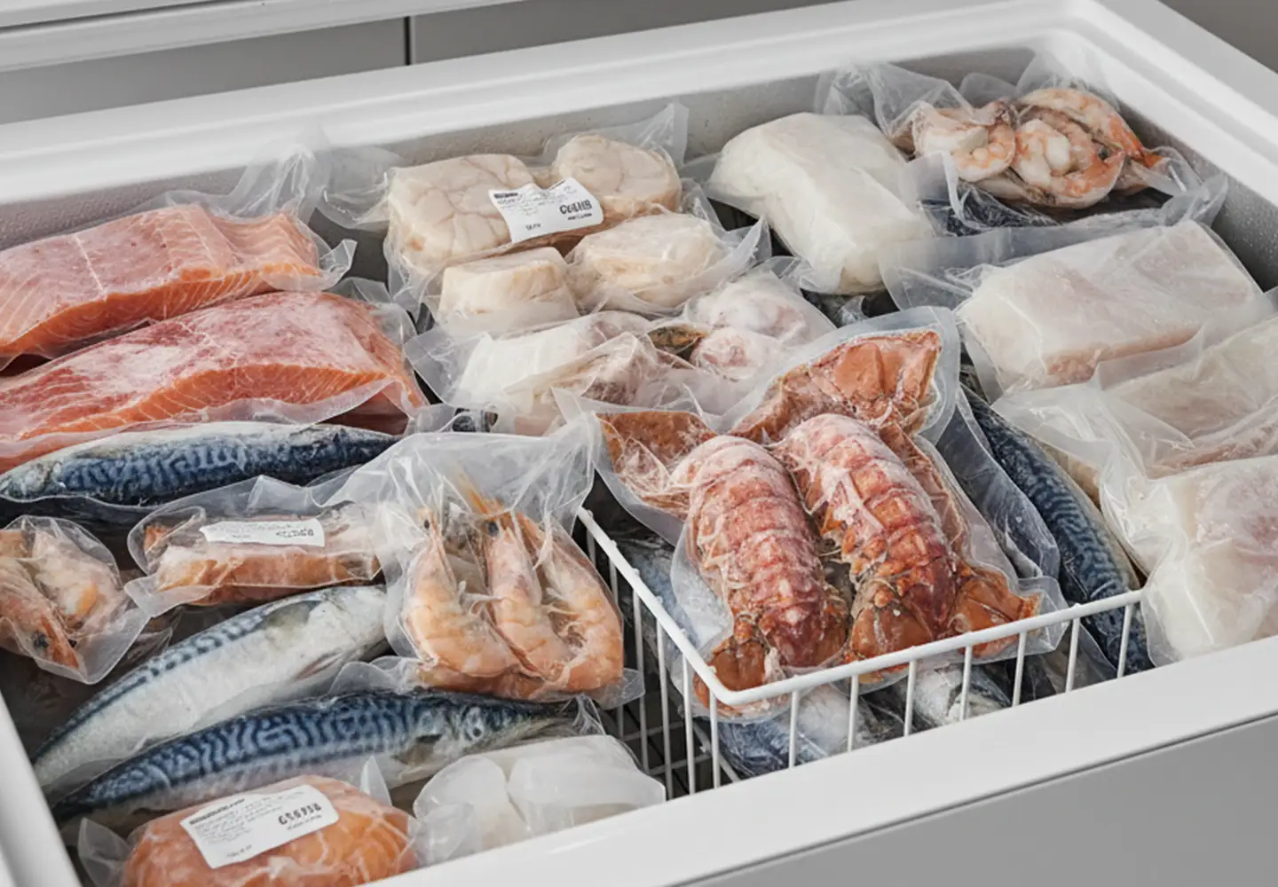 how to store frozen fish
