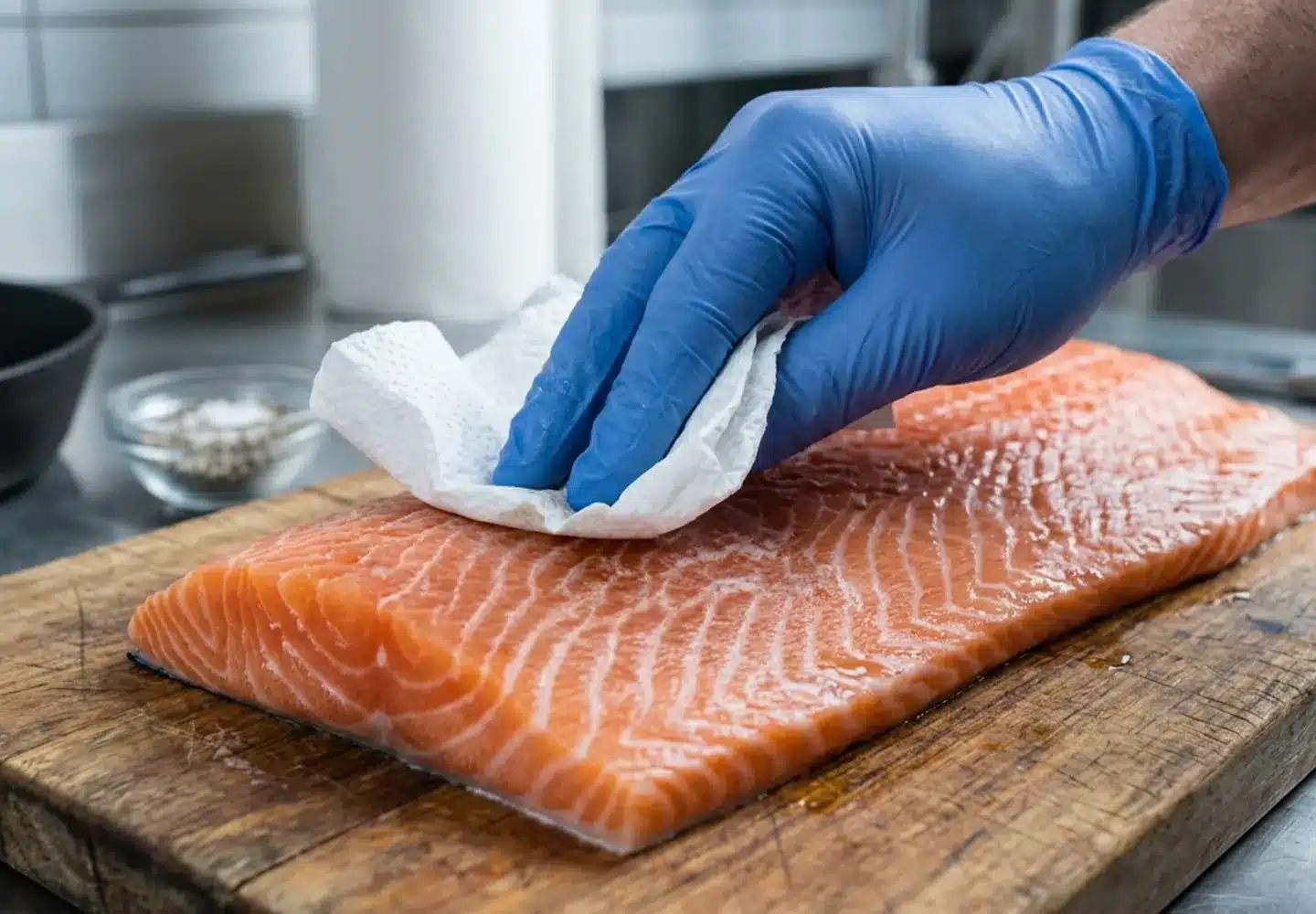 pat fish dry before cooking