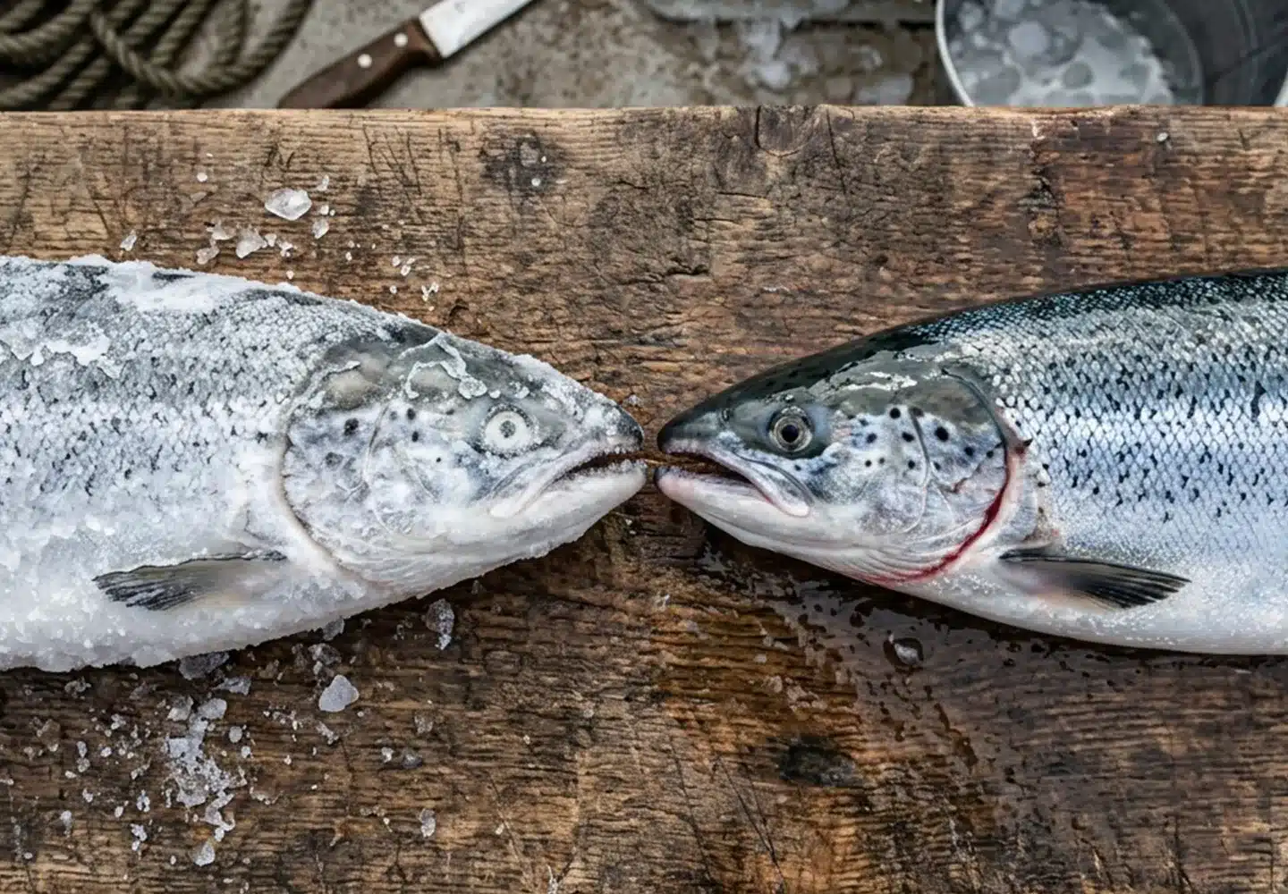 fresh vs frozen fish