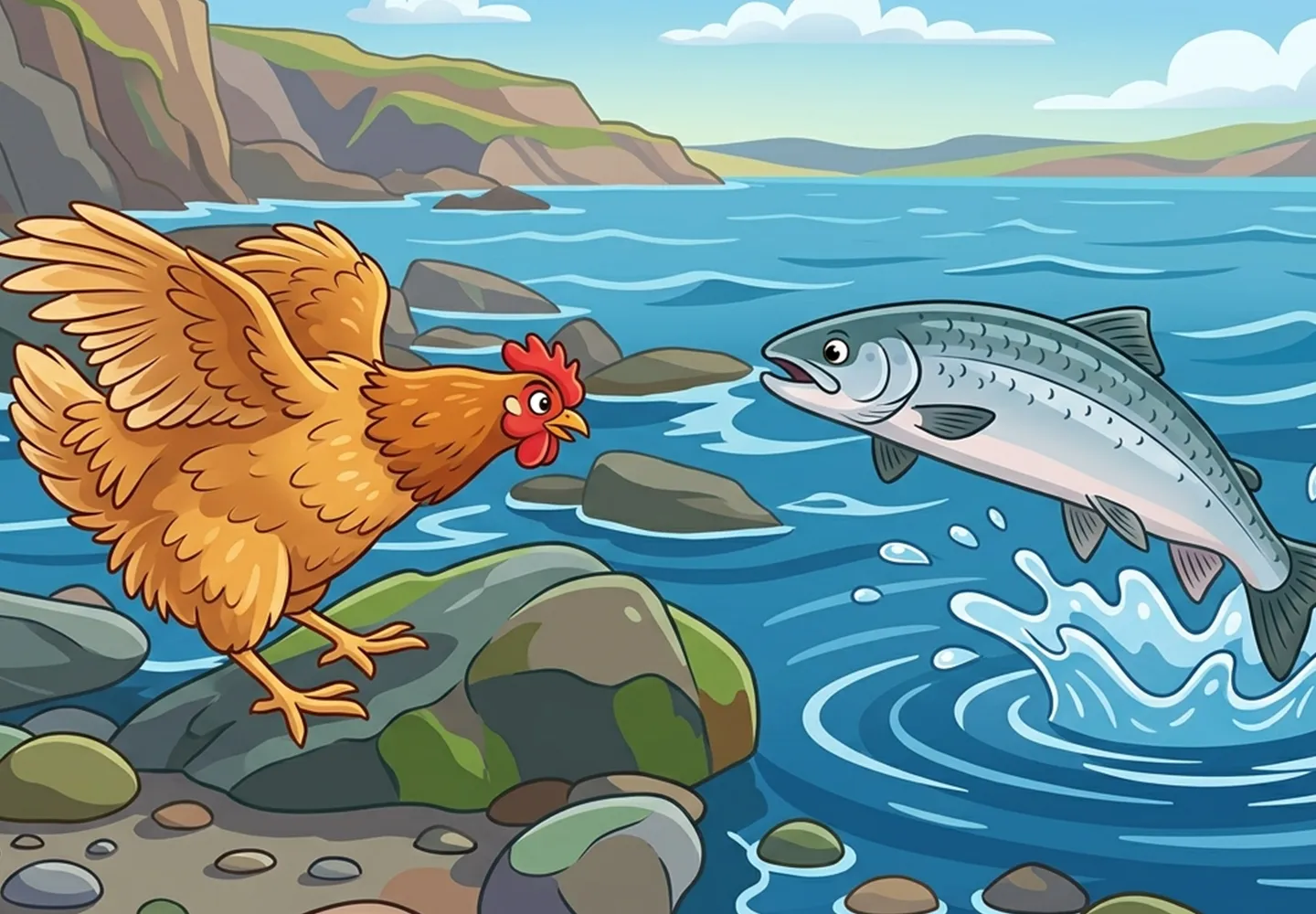 is fish healthier than chicken