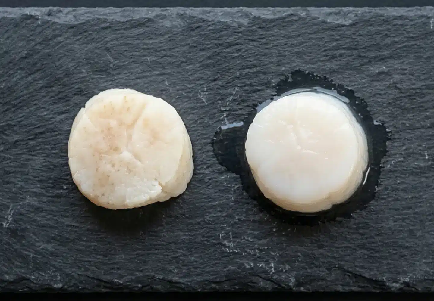 dry vs wet scallops