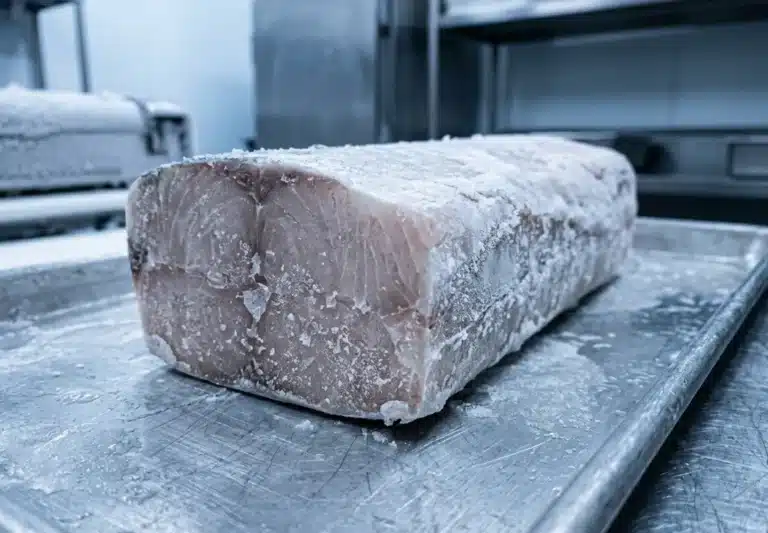 eating raw fish at home frozne loin